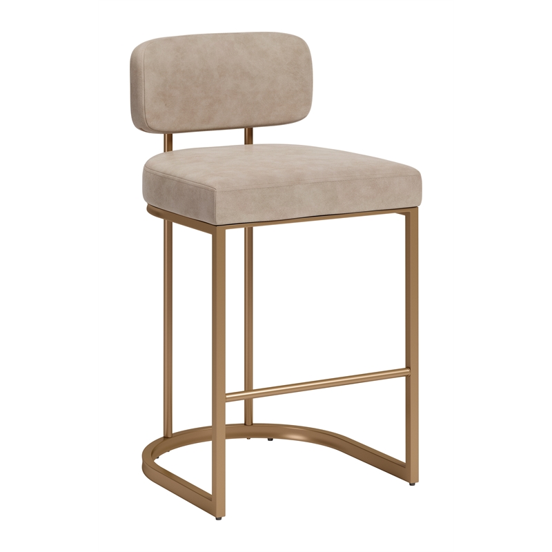 Velar Counter Stool (Set of 2) Beige