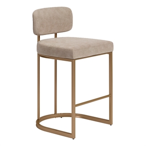 Velar Counter Stool (Set of 2) Beige