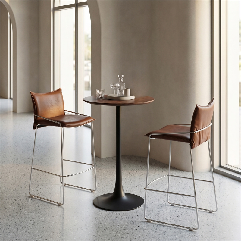 Pola Barstool Brown Indoor
