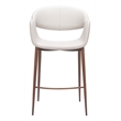 Limay Counter Stool Beige & Walnut
