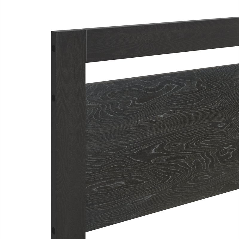ZUO Repos Engineered Wood and Plywood Queen Bed in Black