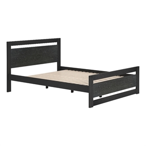 ZUO Repos Engineered Wood and Plywood Queen Bed in Black