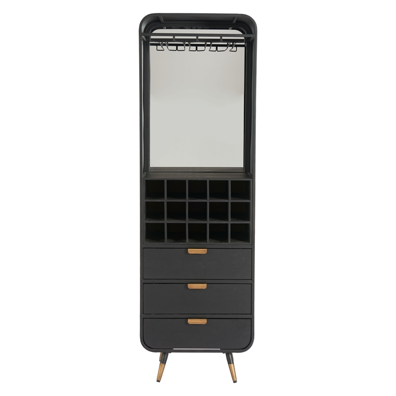 Magara Bar Cabinet Black