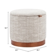 Fije Storage Ottoman Gray