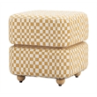 ZUO Haki Polyester Fabric Upholstered Ottoman in Multi-Color