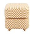 ZUO Haki Polyester Fabric Upholstered Ottoman in Multi-Color