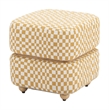 ZUO Haki Polyester Fabric Upholstered Ottoman in Multi-Color