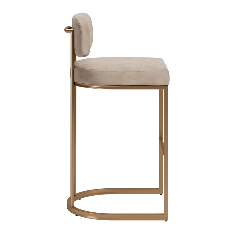 Velar Barstool (Set of 2) Beige
