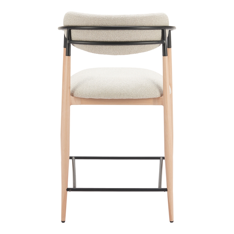 Equinox Counter Stool Oyster Gray & Natural