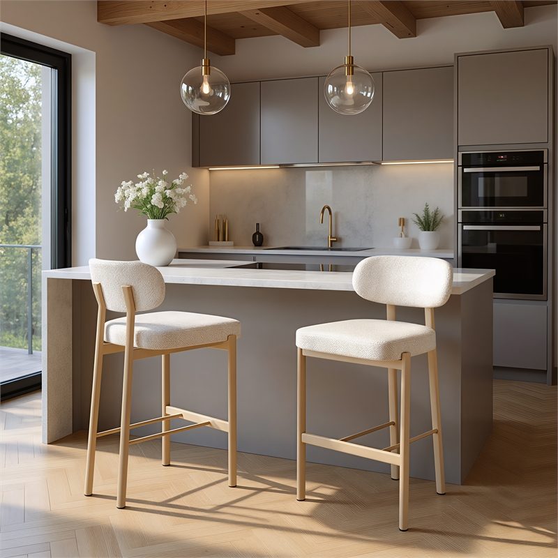 Aurea Barstool (Set of 2) Light Gray