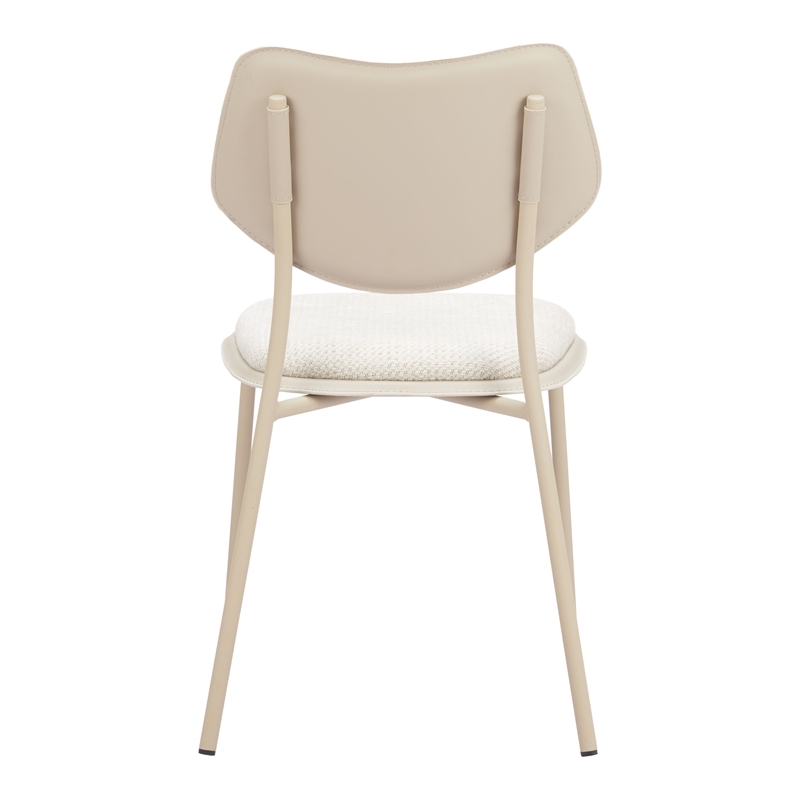 Zeal Dining Chair (Set of 4) Light Gray & Beige