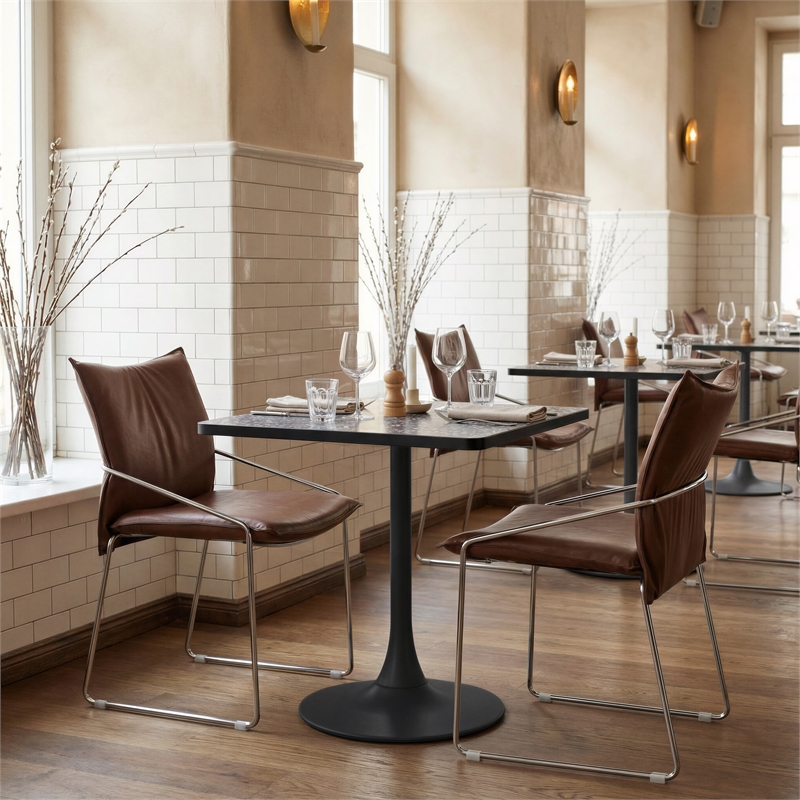 Pola Dining Chair (Set of 2) Brown