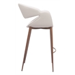Limay Barstool Beige & Walnut