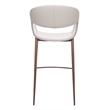 Limay Barstool Beige & Walnut
