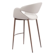 Limay Barstool Beige & Walnut