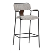 Couva Barstool (Set of 2) Gray Tweed