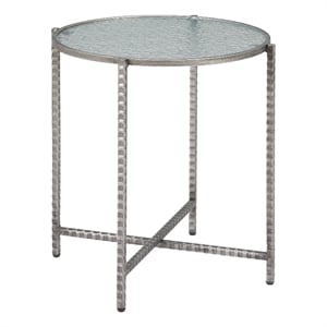 Vetro Side Table Silver