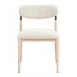 Equinox Armless Dining Chair (Set of 2) Oyster Gray & Natural