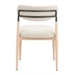 Equinox Armless Dining Chair (Set of 2) Oyster Gray & Natural