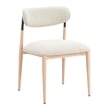 Equinox Armless Dining Chair (Set of 2) Oyster Gray & Natural