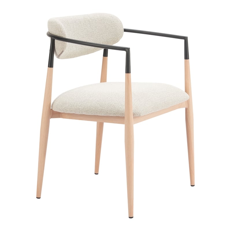 Equinox Dining Chair Oyster Gray & Natural