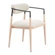 Equinox Dining Chair Oyster Gray & Natural
