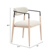 Equinox Dining Chair Oyster Gray & Natural