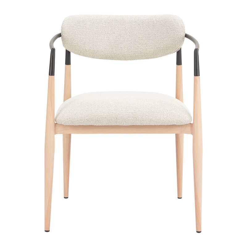 Equinox Dining Chair Oyster Gray & Natural