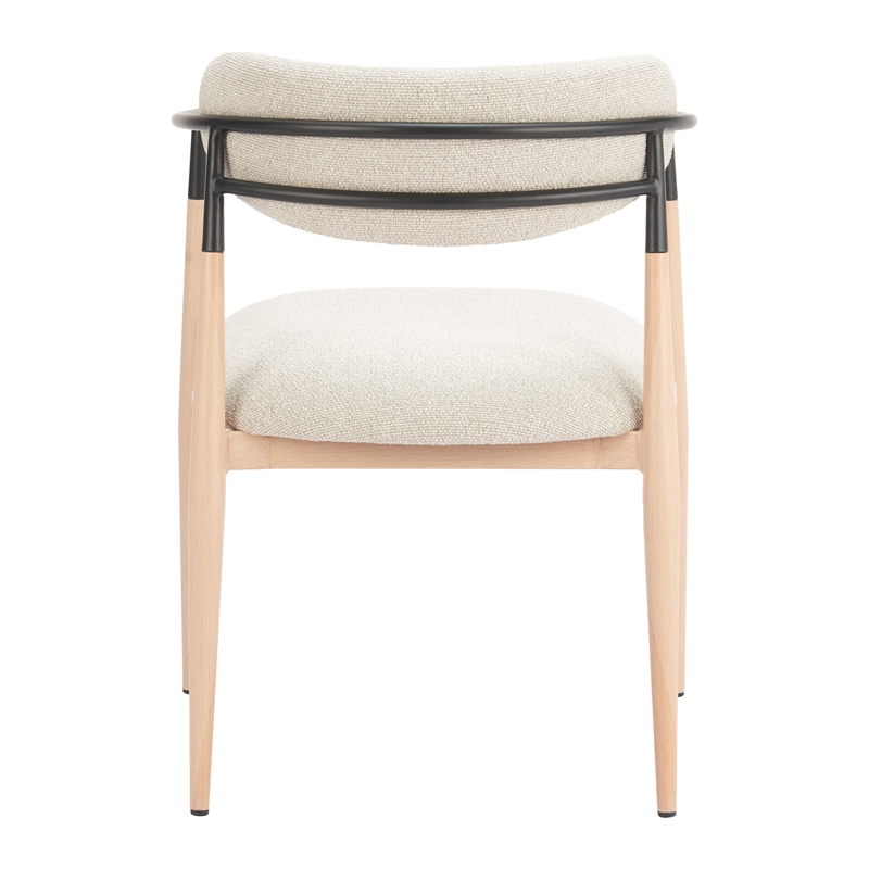 Equinox Dining Chair Oyster Gray & Natural