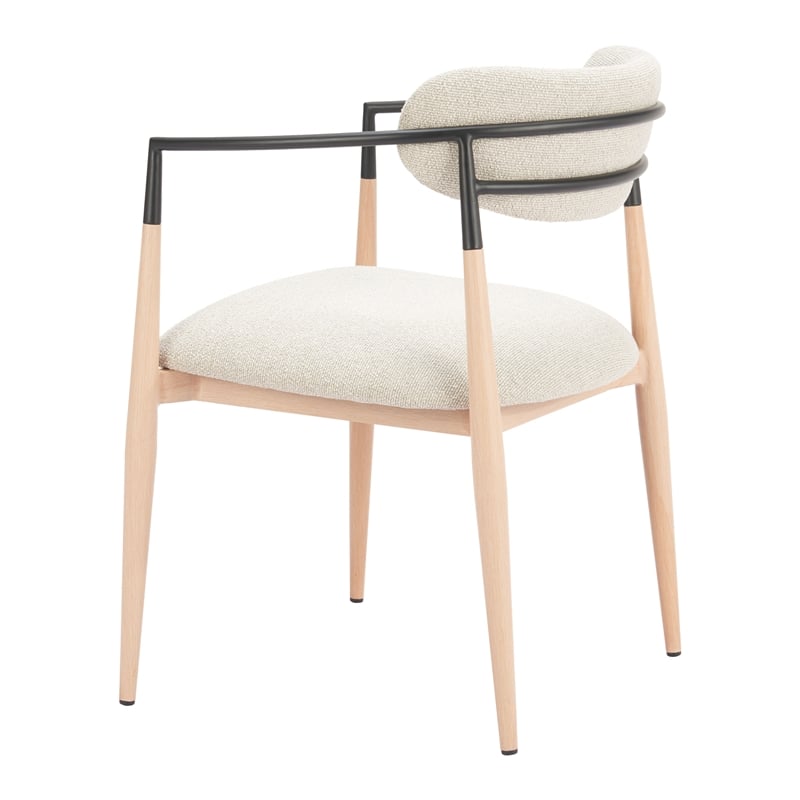 Equinox Dining Chair Oyster Gray & Natural