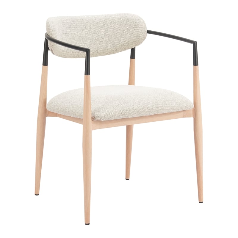 Equinox Dining Chair Oyster Gray & Natural