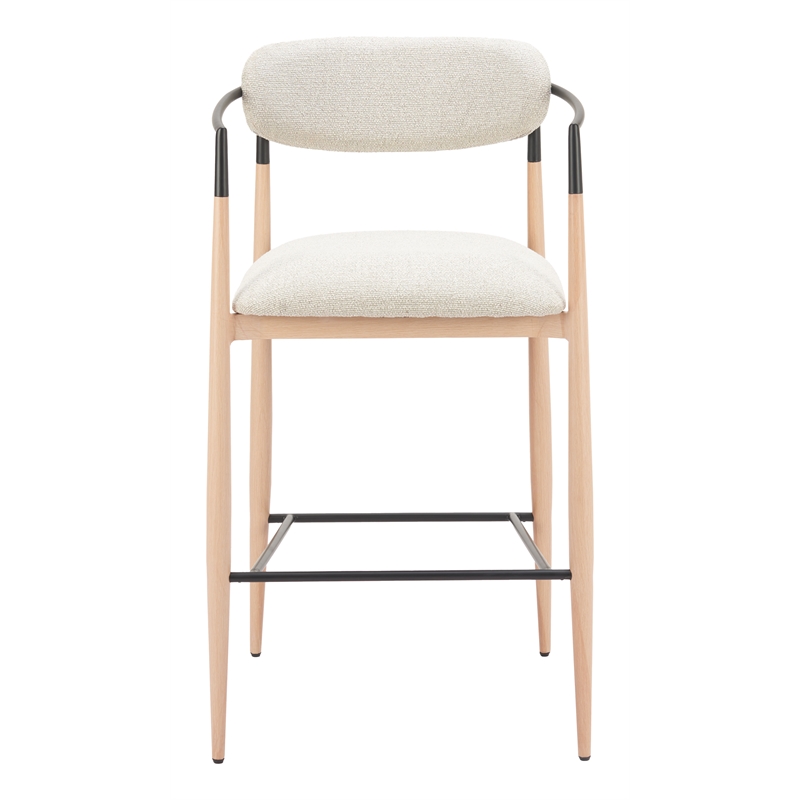 Equinox Barstool Oyster Gray & Natural