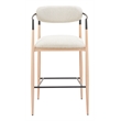 Equinox Barstool Oyster Gray & Natural