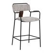 Couva Counter Stool (Set of 2) Gray Tweed