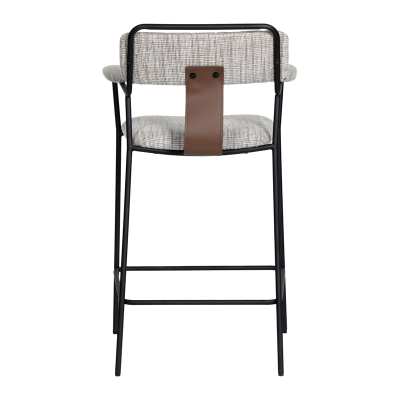 Couva Counter Stool (Set of 2) Gray Tweed