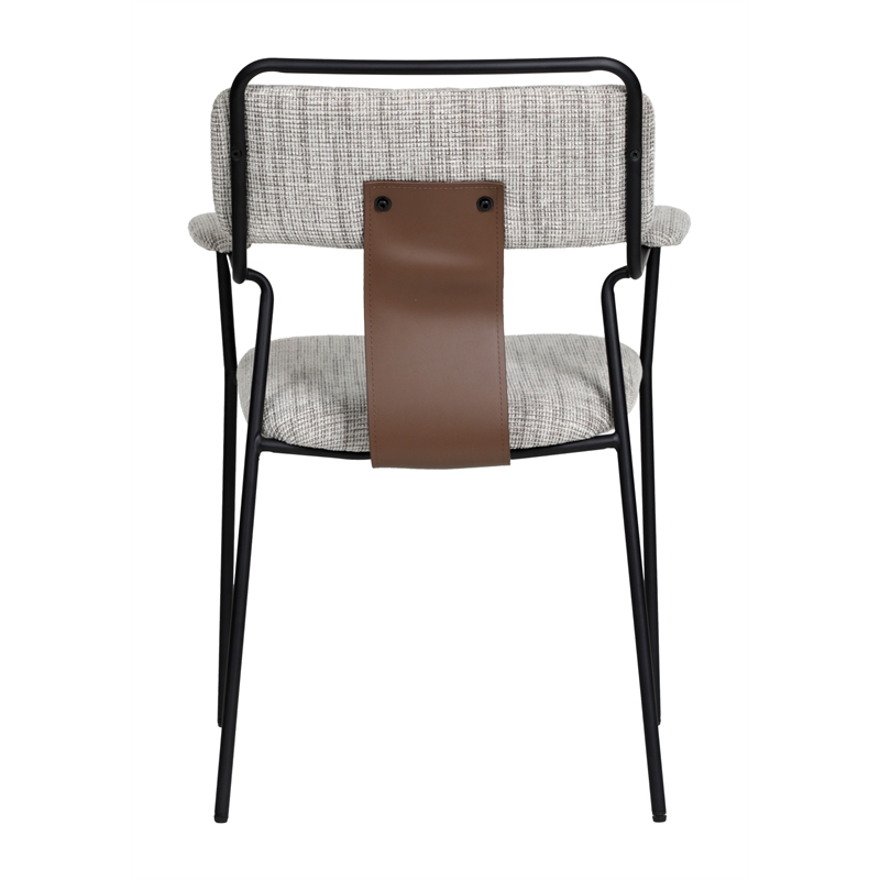 Couva Dining Chair (Set of 2) Gray Tweed