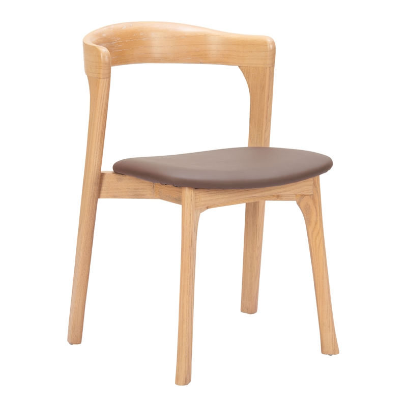 Pioro Dining Chair (Set of 2) Brown & Natural