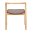 Peker Dining Chair (Set of 2) Brown & Natural