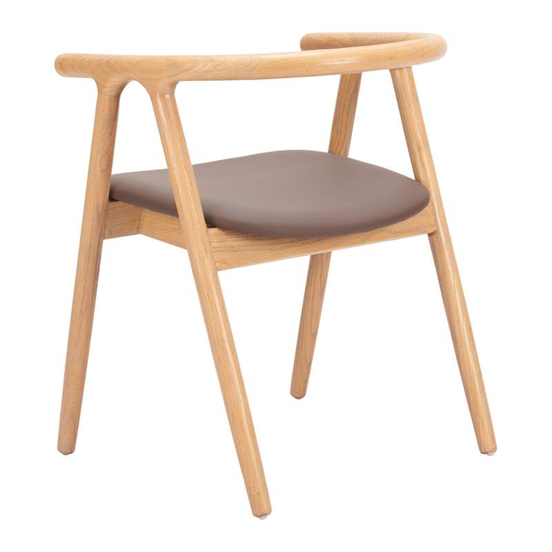 Peker Dining Chair (Set of 2) Brown & Natural