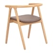 Peker Dining Chair (Set of 2) Brown & Natural