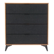 Zarif Chest Black & Walnut