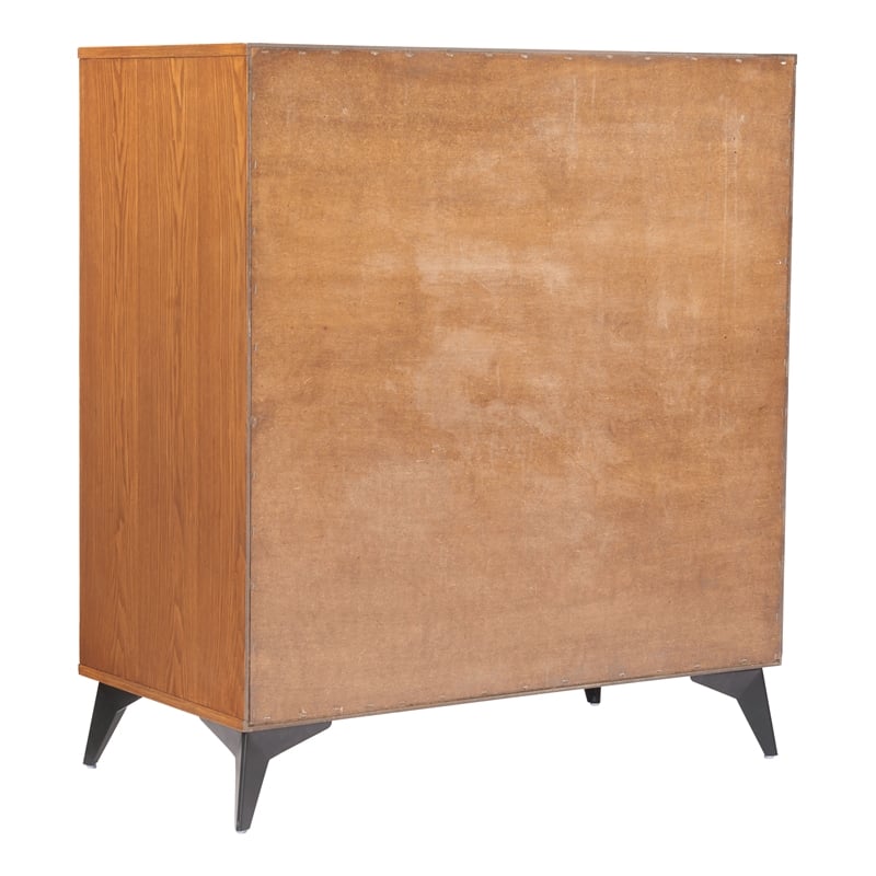 Zarif Chest Black & Walnut