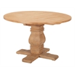 ZUO Tabi Solid Elm Wood Round Dining Table in Brown