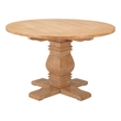 ZUO Tabi Solid Elm Wood Round Dining Table in Brown