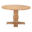 ZUO Tabi Solid Elm Wood Round Dining Table in Brown