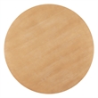 ZUO Tabi Solid Elm Wood Round Dining Table in Brown
