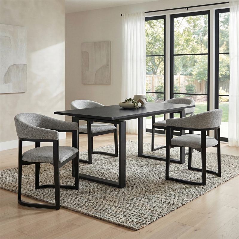 ZUO Sundar Engineered Wood Dining Table in Black
