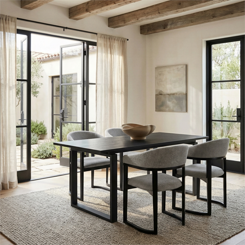 ZUO Sundar Engineered Wood Dining Table in Black