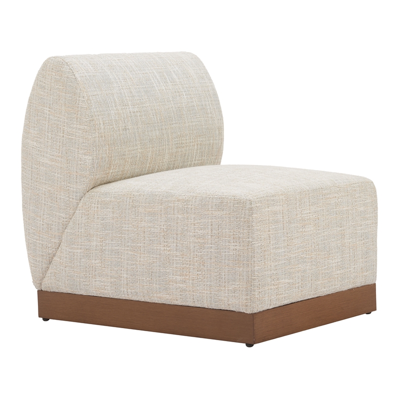Christy Armless Chair Beige