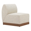 Christy Armless Chair Beige